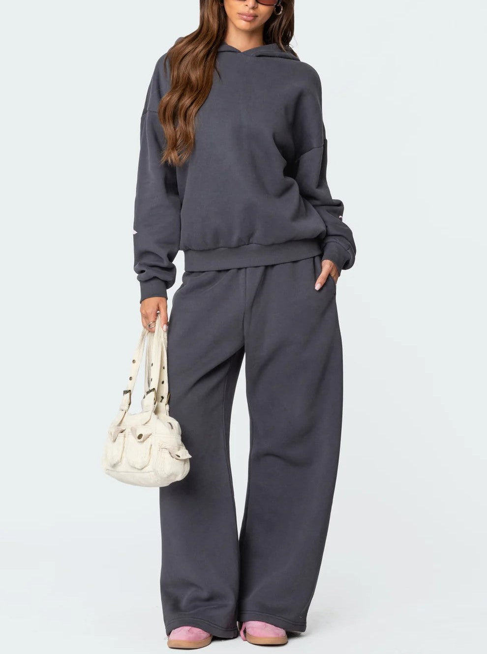 2025 Spring Women's Casual Bow Print Hoodie and Sweatpants 2-Piece Set🎀(Buy 2 Free Shipping)