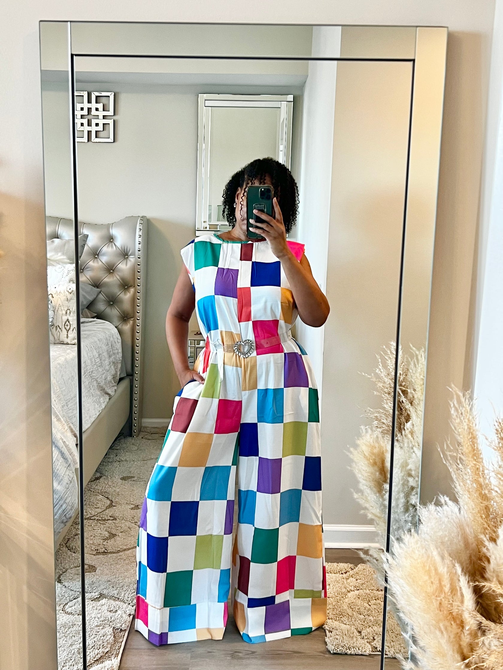 Casual Sleeveless Plaid Wide-Leg Jumpsuit(Buy 2 Free Shipping)