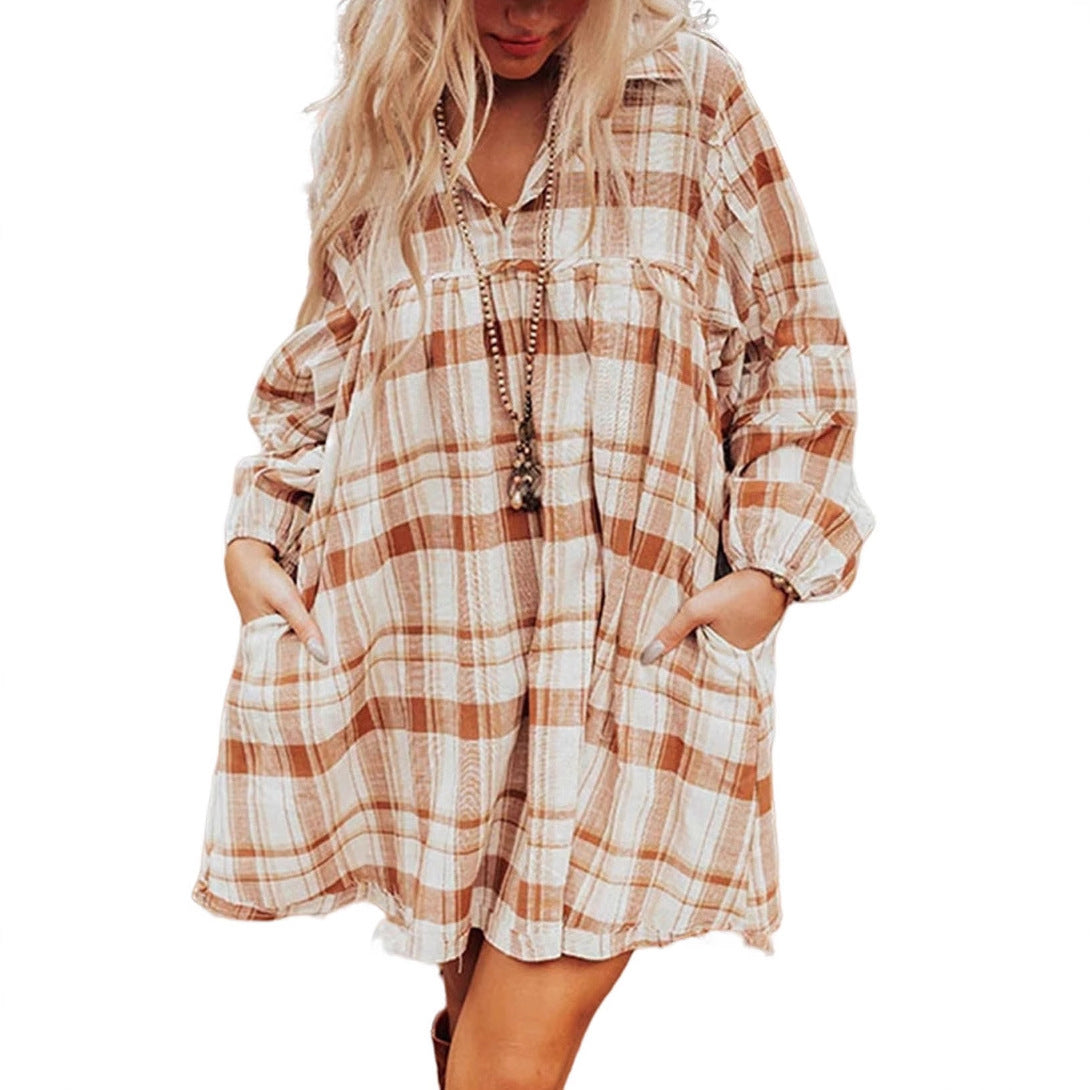 New loose meat-covering high-waisted casual skirt