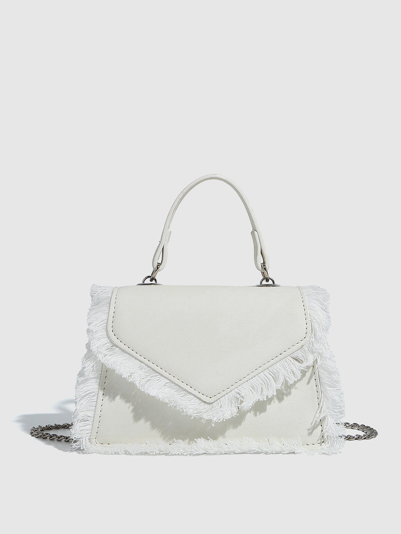 Tassel bag denim blue mini bag chain bag handbag messenger bag