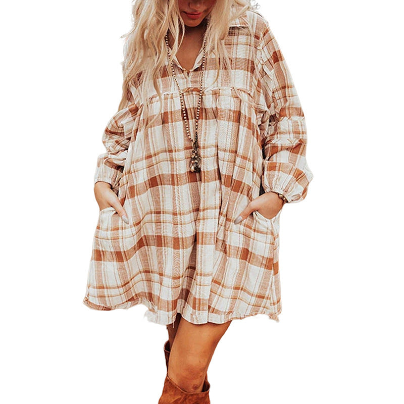 New loose meat-covering high-waisted casual skirt