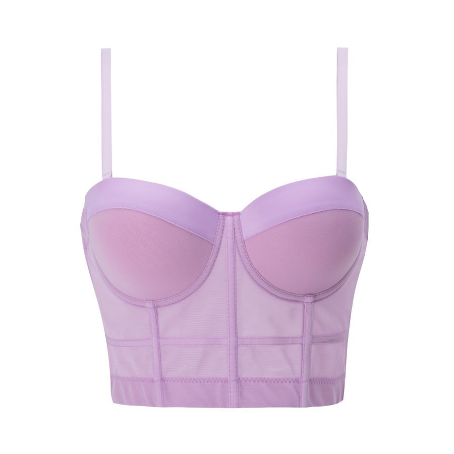 Bra camisole inner bra one-piece top beauty back tube top sexy inner wear corset underwear