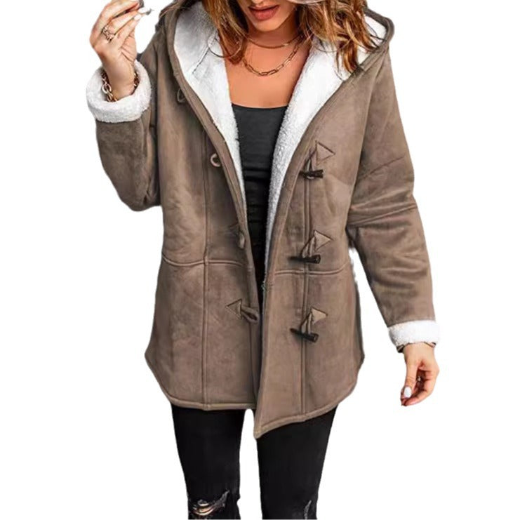 Autumn Winter cotton-padded coat Women's Mid-length trench coat and overcoat coat warm top