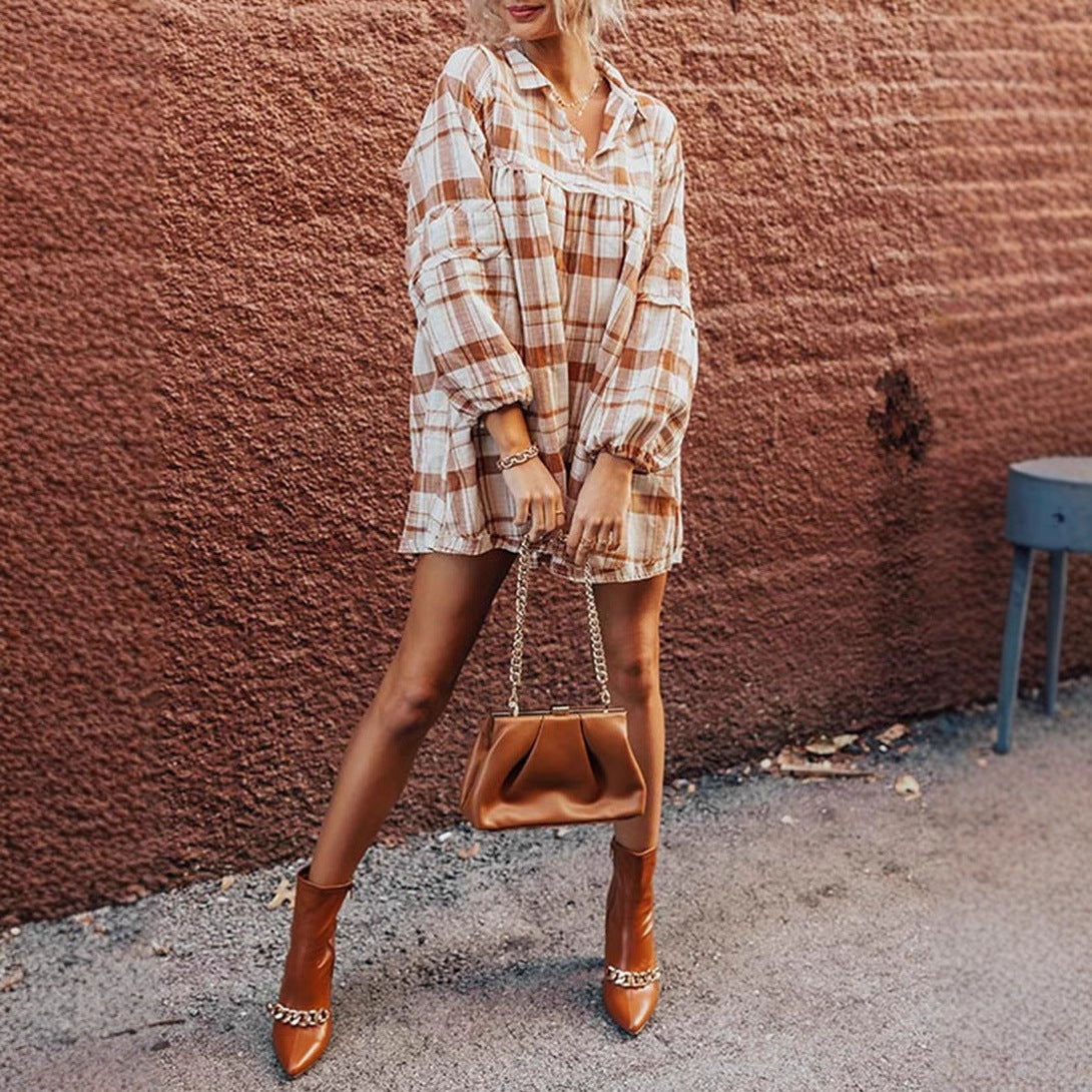 New loose meat-covering high-waisted casual skirt