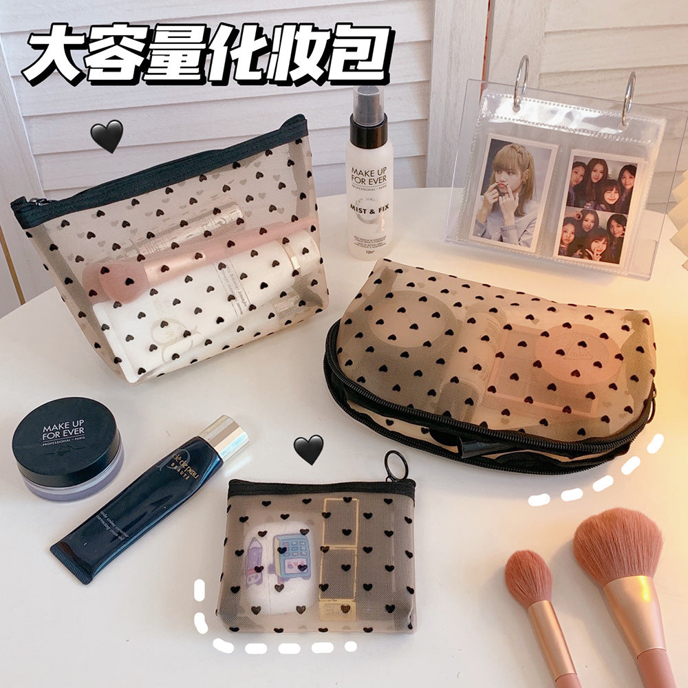 Mesh cosmetic bag