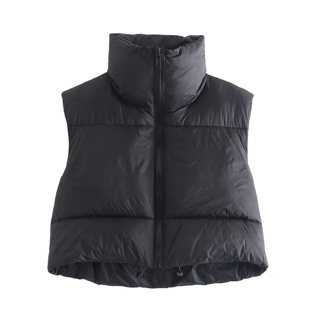 Wholesale women's clothing spring and autumn cotton coat vest zipped stand collar coat cotton-padded jacket