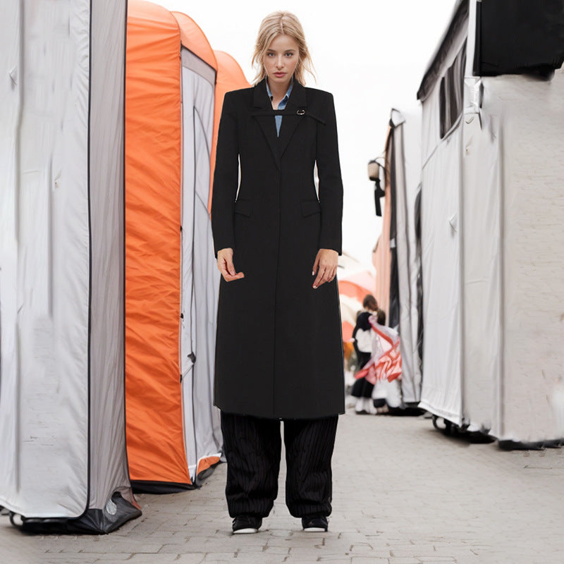 Niche design simple coat 2024 spring new fashion elegant commuter style slim slimming windbreaker for women