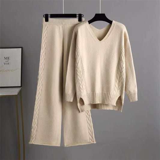 Fashion women two piece Comforta Knit suit