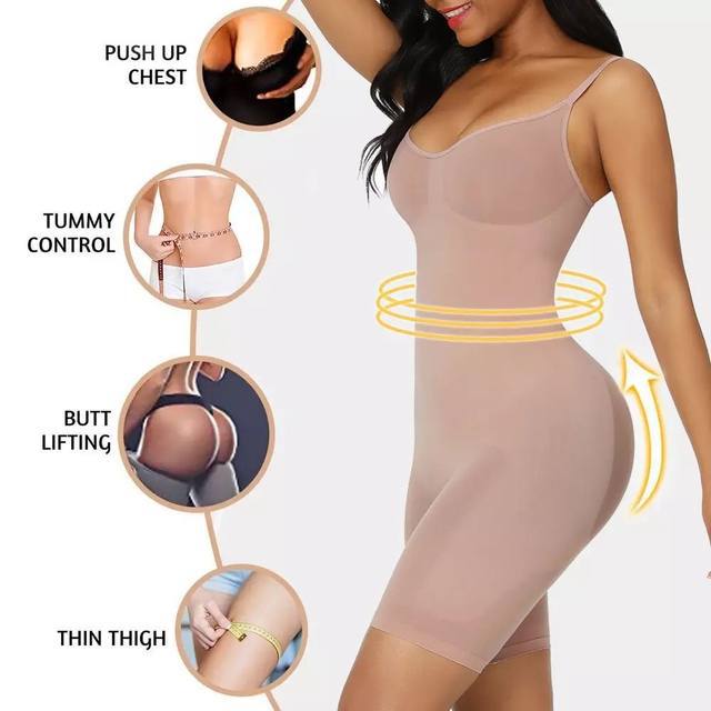 Large size new hip lift seamless shapewear women's corset full body suspender belly body one-piece underwear