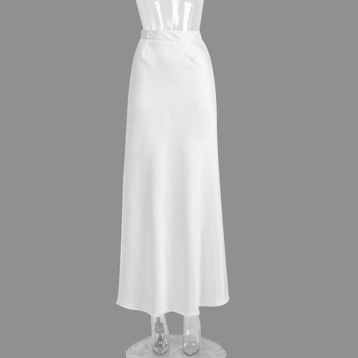 Fishtail skirt spring satin satin long high waist hip-wrapped floor-mopping fishtail skirt