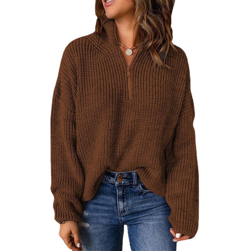 Women's turtleneck 2024 autumn and winter pullover knitted autumn all-match sweater Women's