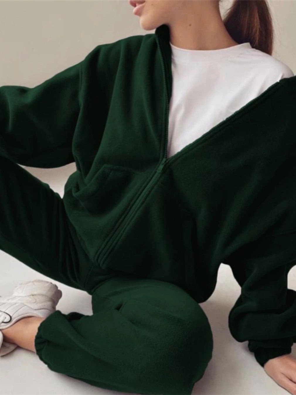 Sportswear sweater 2 pieces suit