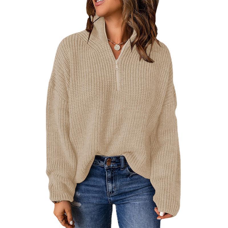 Women's turtleneck 2024 autumn and winter pullover knitted autumn all-match sweater Women's