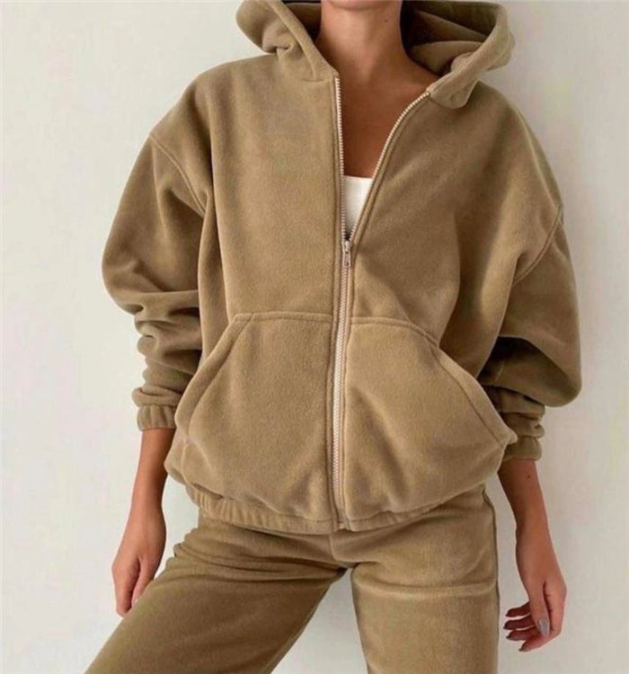 Sportswear sweater 2 pieces suit