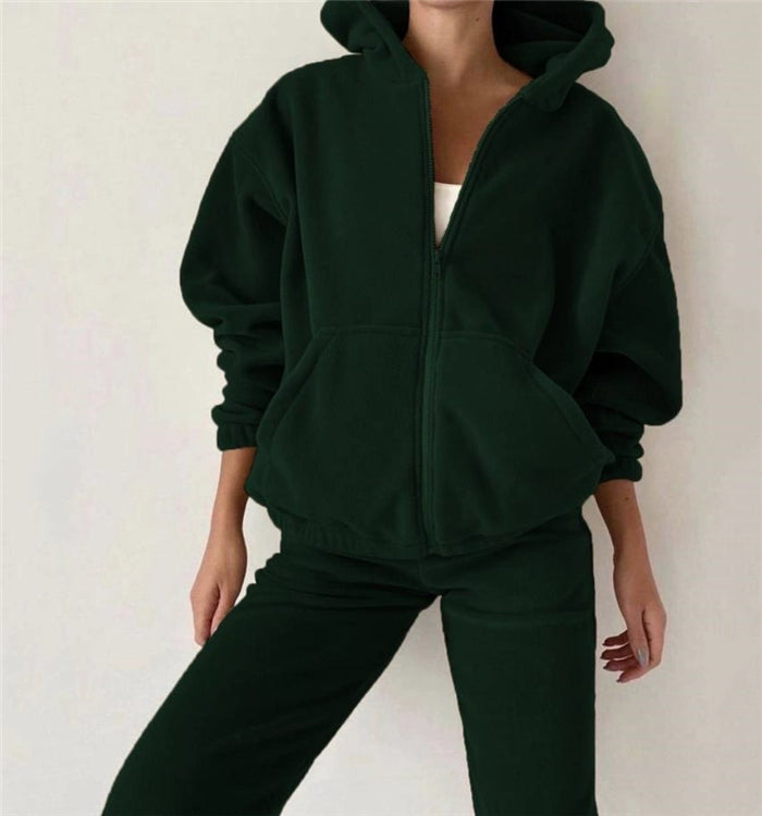 Sportswear sweater 2 pieces suit