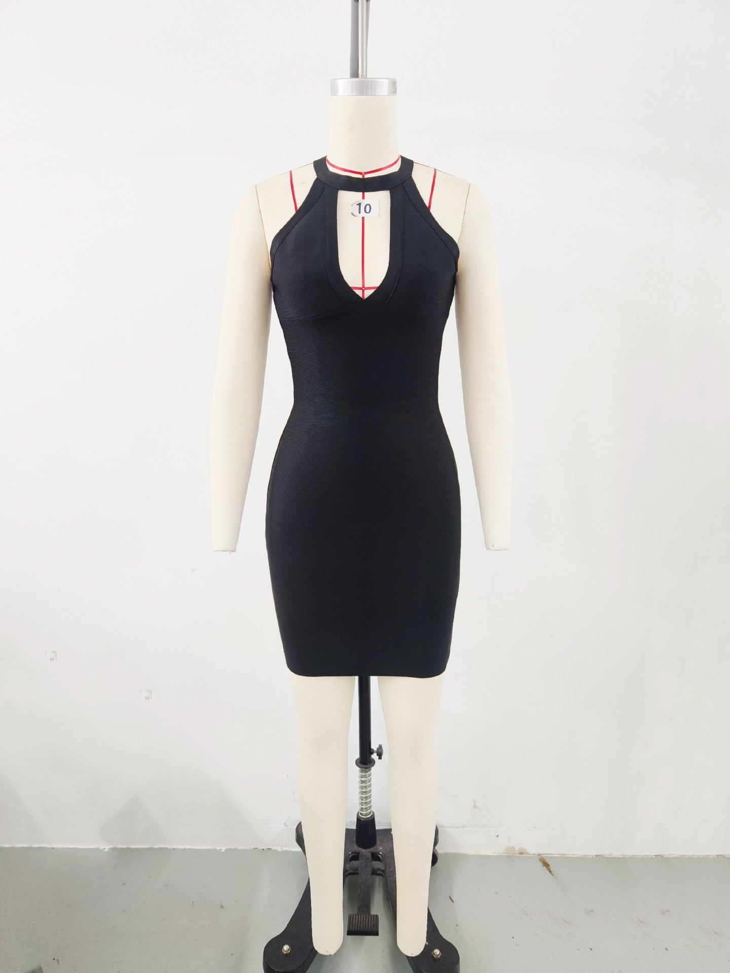 Backless Simple Knitting Dress Tight Bandage Dresses