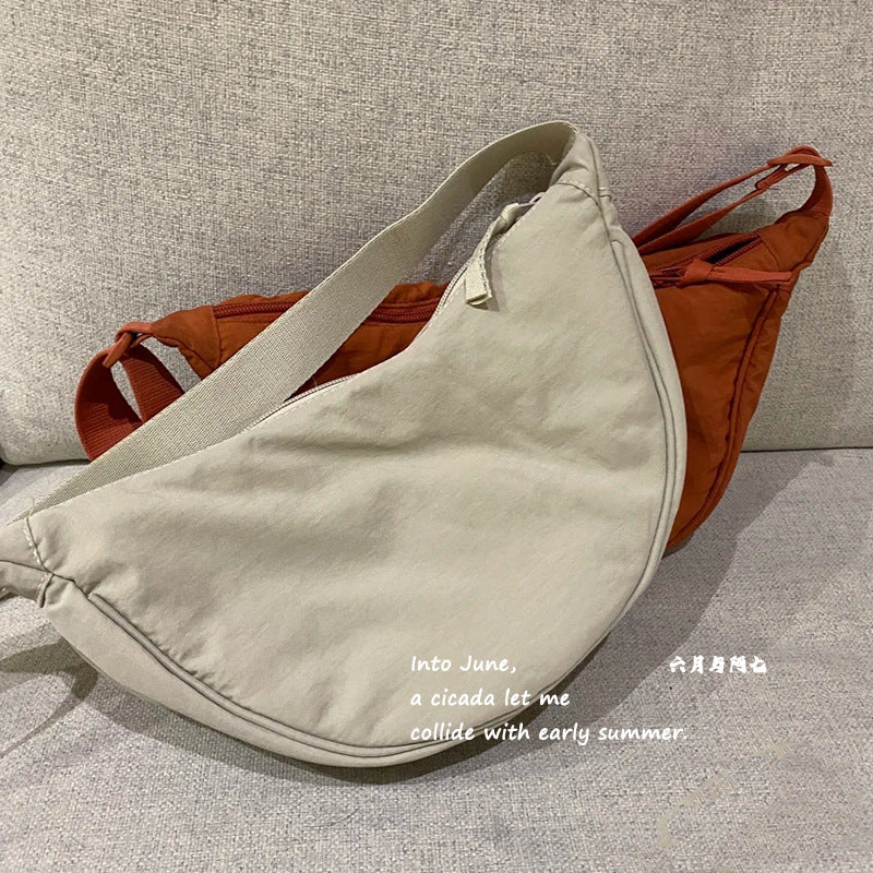 Female messenger bag Xiaohongshu nylon dumpling bag student shoulder bag cloth bag