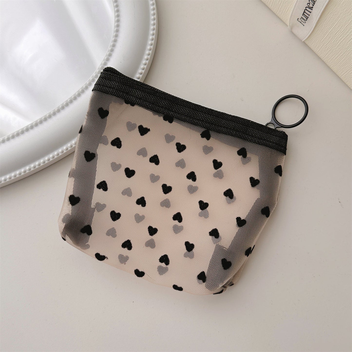 Mesh cosmetic bag