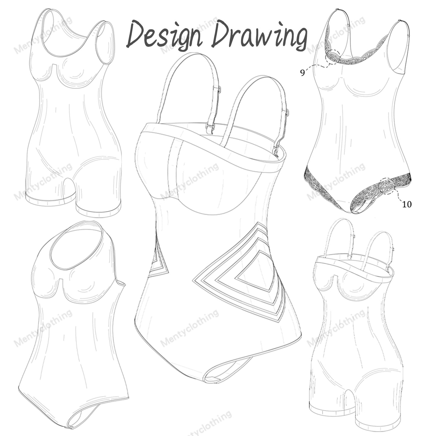 Sculpting onesie Women's body shaping clothing Tub top Corset