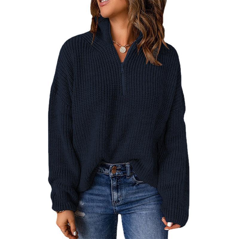 Women's turtleneck 2024 autumn and winter pullover knitted autumn all-match sweater Women's