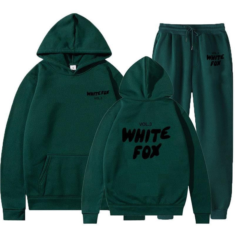 Spring and Autumn new sweater set fashion sports hooded sweater two pieces