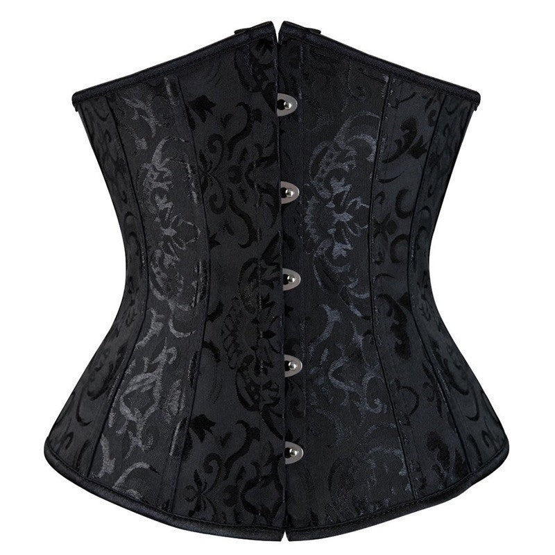 14 Bone court waist seal jacquard corset waist clip shapewear, wedding vest corset corset