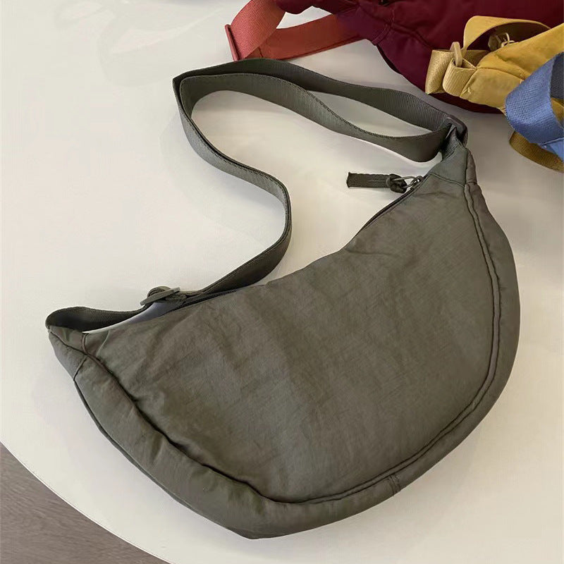 Female messenger bag Xiaohongshu nylon dumpling bag student shoulder bag cloth bag