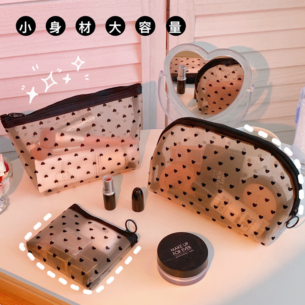 Mesh cosmetic bag
