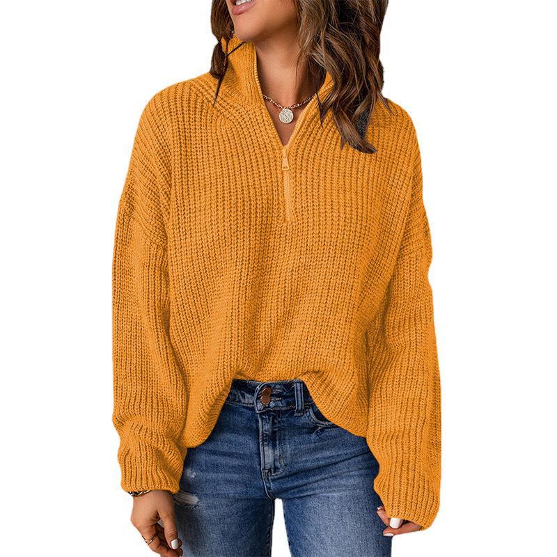 Women's turtleneck 2024 autumn and winter pullover knitted autumn all-match sweater Women's