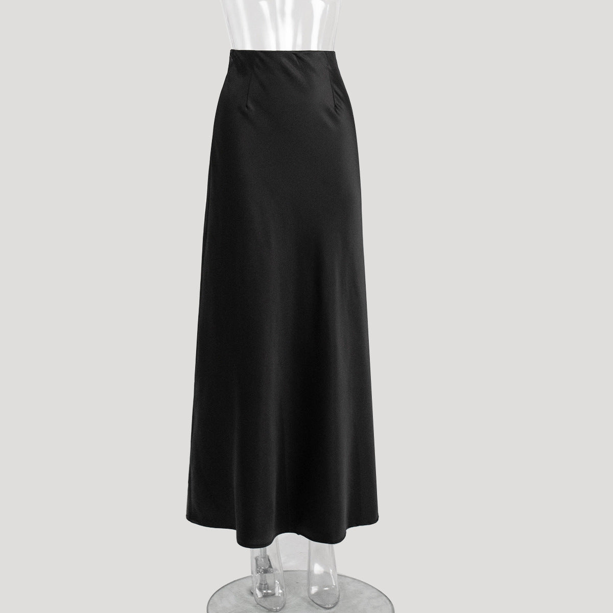 Fishtail skirt spring satin satin long high waist hip-wrapped floor-mopping fishtail skirt