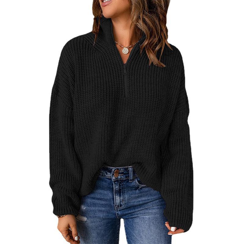 Women's turtleneck 2024 autumn and winter pullover knitted autumn all-match sweater Women's