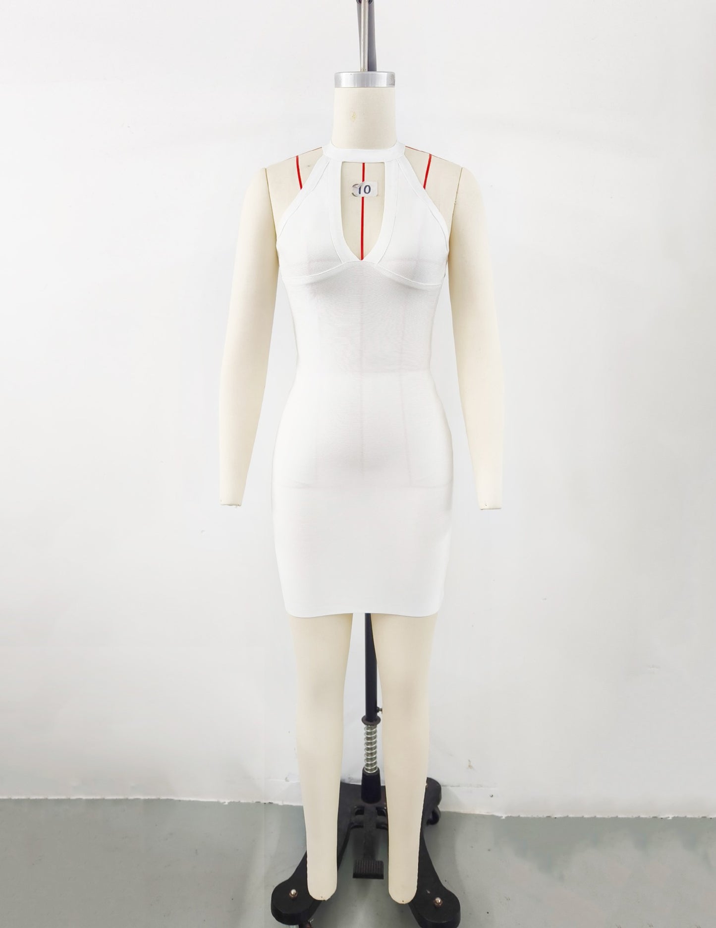 Backless Simple Knitting Dress Tight Bandage Dresses