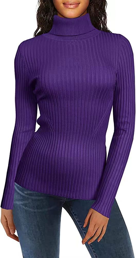 Women's turtleneck rib autumn and winter undershirt all-matching slim fit thermal head cover sweater