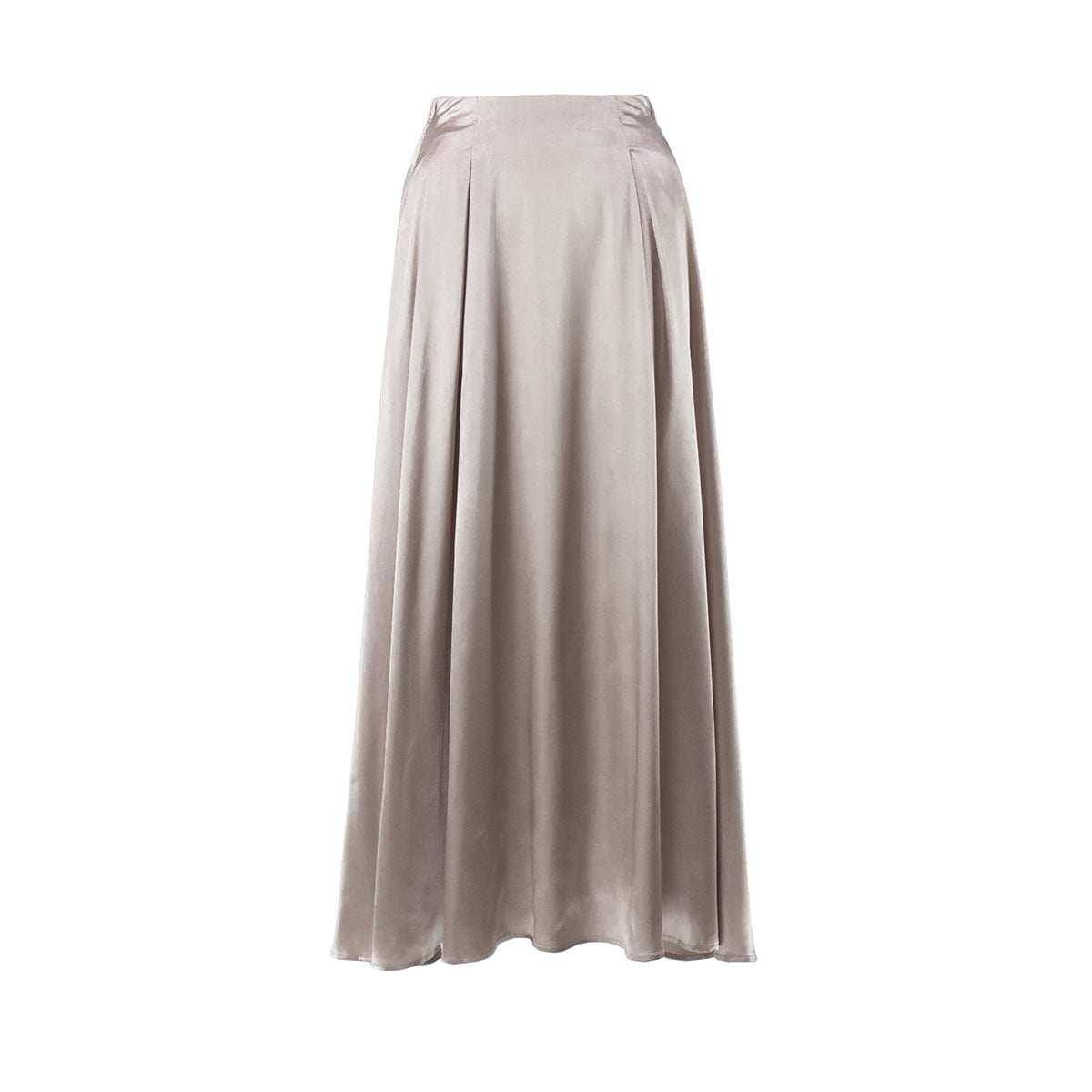 Women's skirt European and American elegant high waist satin satin long skirts