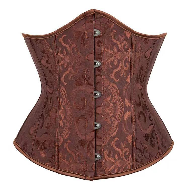 14 Bone court waist seal jacquard corset waist clip shapewear, wedding vest corset corset