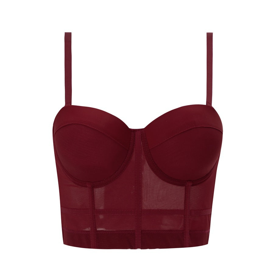 Bra camisole inner bra one-piece top beauty back tube top sexy inner wear corset underwear