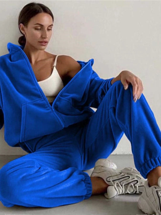 Sportswear sweater 2 pieces suit