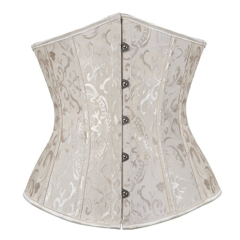 14 Bone court waist seal jacquard corset waist clip shapewear, wedding vest corset corset