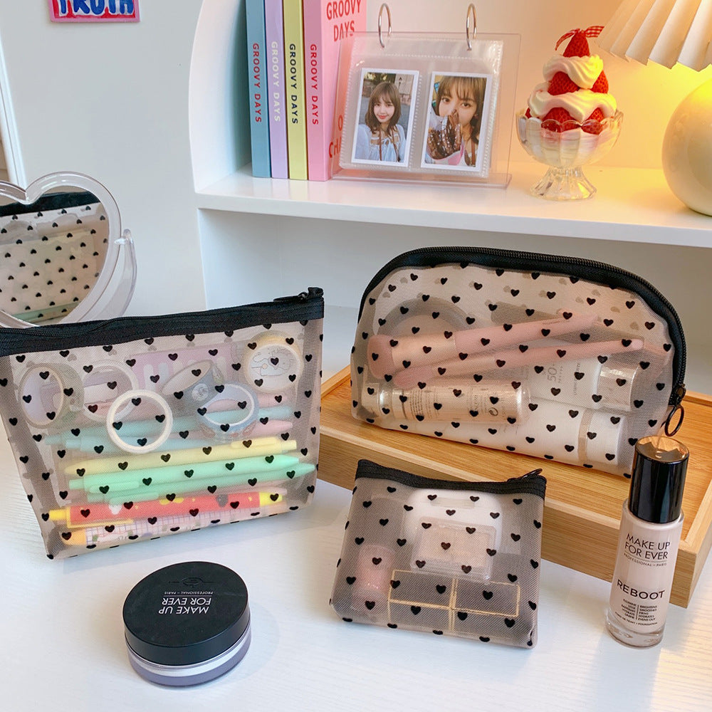 Mesh cosmetic bag