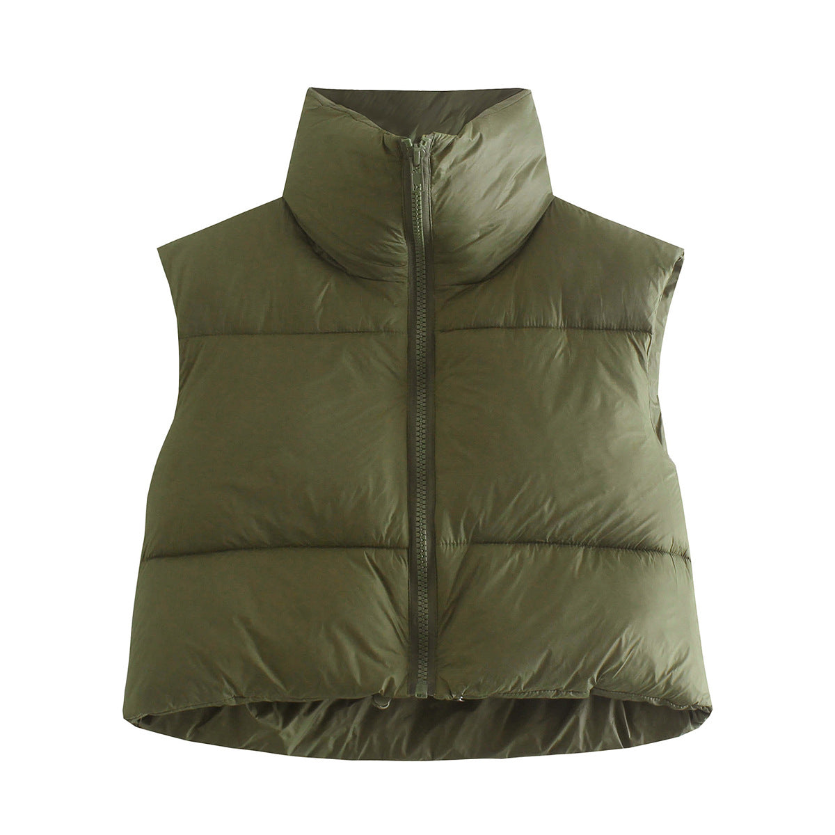 Wholesale women's clothing spring and autumn cotton coat vest zipped stand collar coat cotton-padded jacket