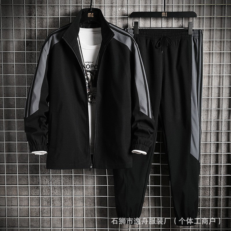 Trend casual youth overalls two-piece set