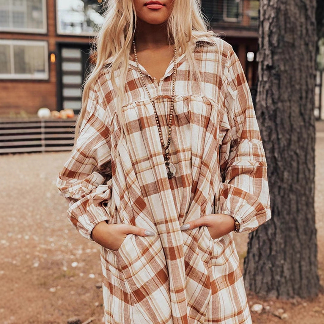 New loose meat-covering high-waisted casual skirt