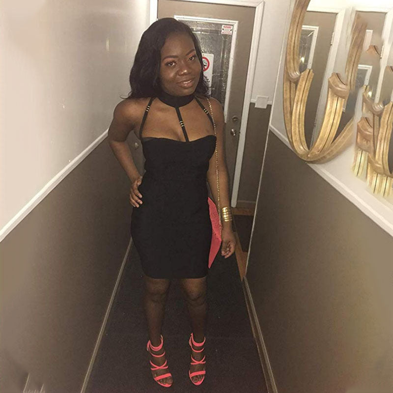 High Elastic Tight Bandage Dress Sexy Party Nightclub