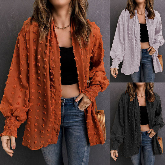 New Spring and Autumn women's clothing cardigan chiffon coat top shawl