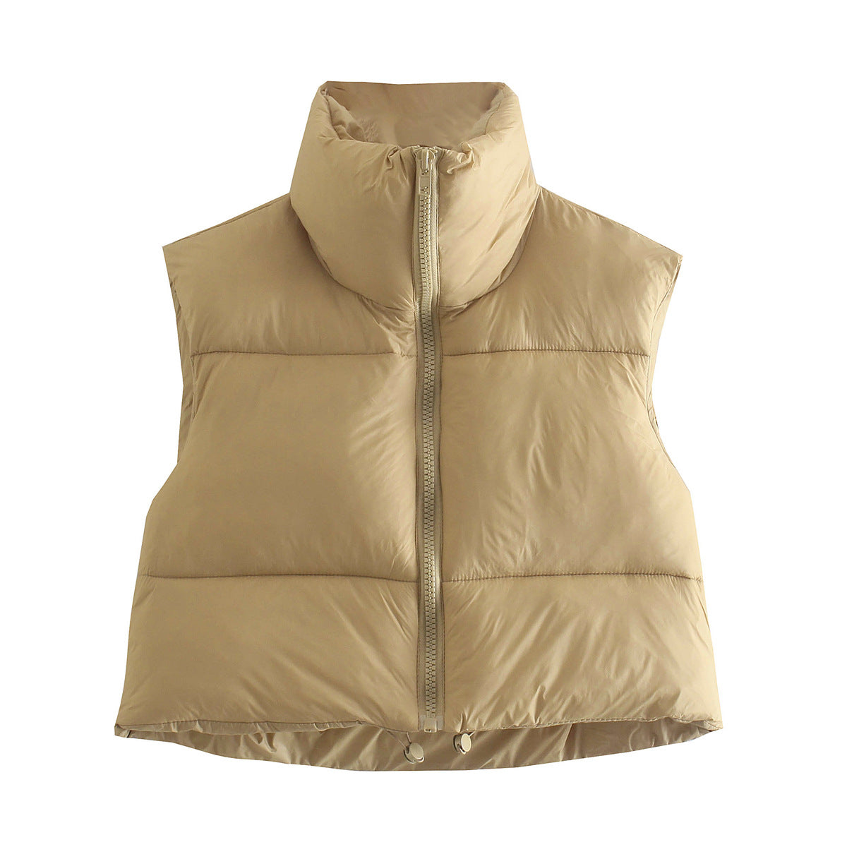 Wholesale women's clothing spring and autumn cotton coat vest zipped stand collar coat cotton-padded jacket