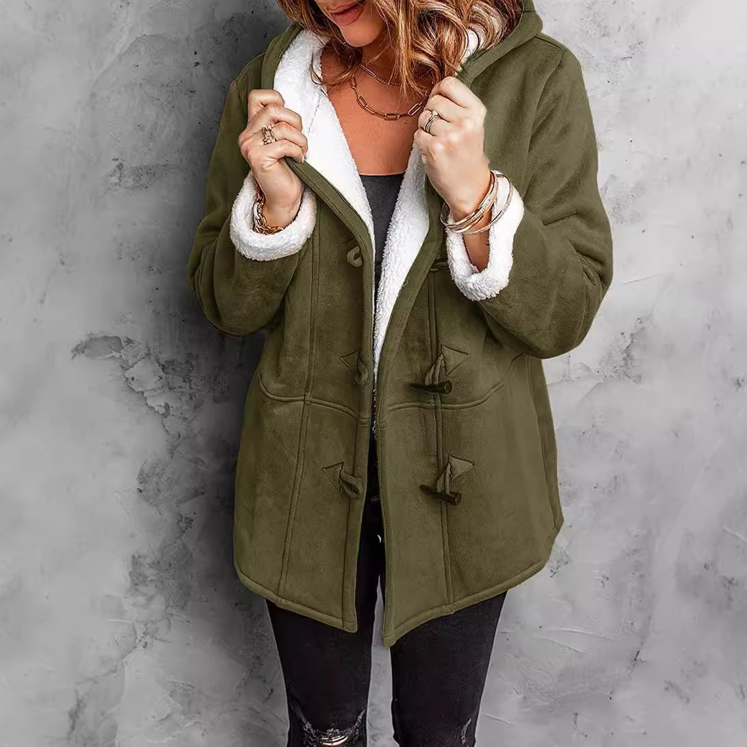 Autumn Winter cotton-padded coat Women's Mid-length trench coat and overcoat coat warm top