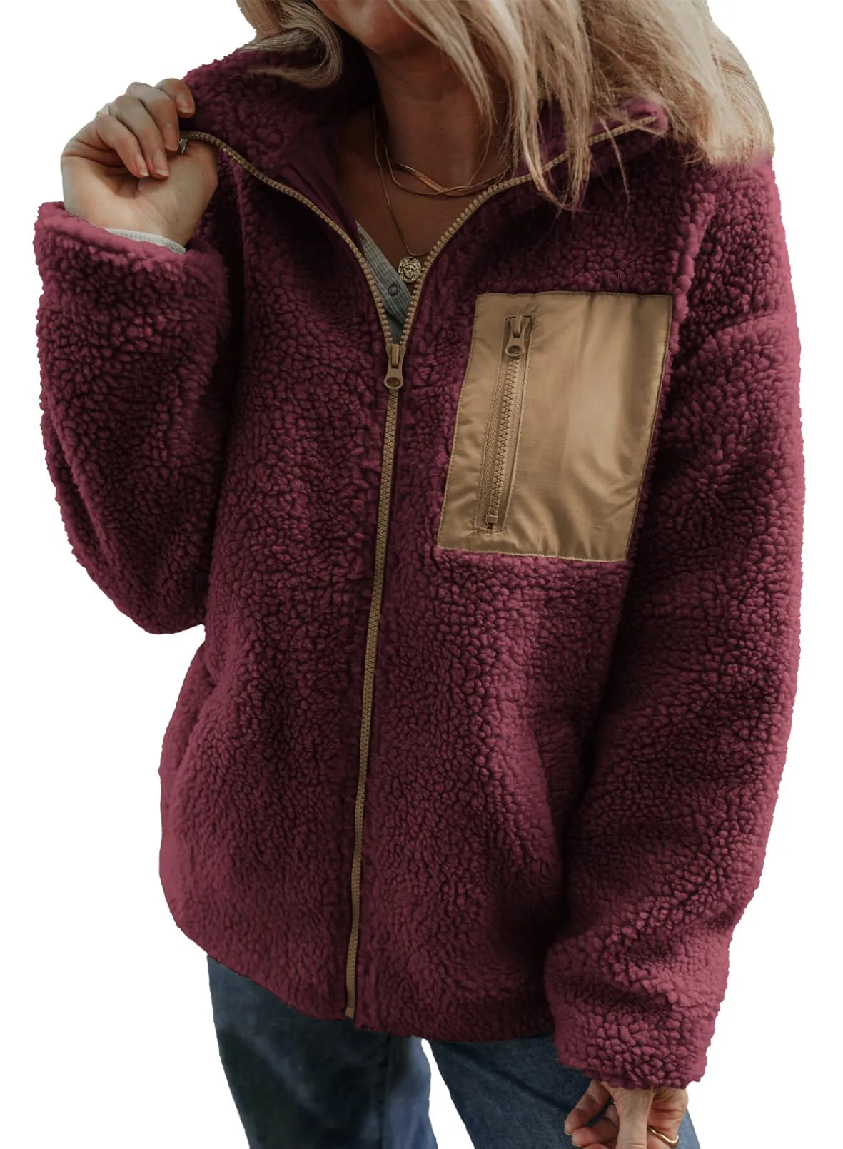 Women's Winter Full Zipper Fleece Jackets (Buy 2 Free Shipping) 