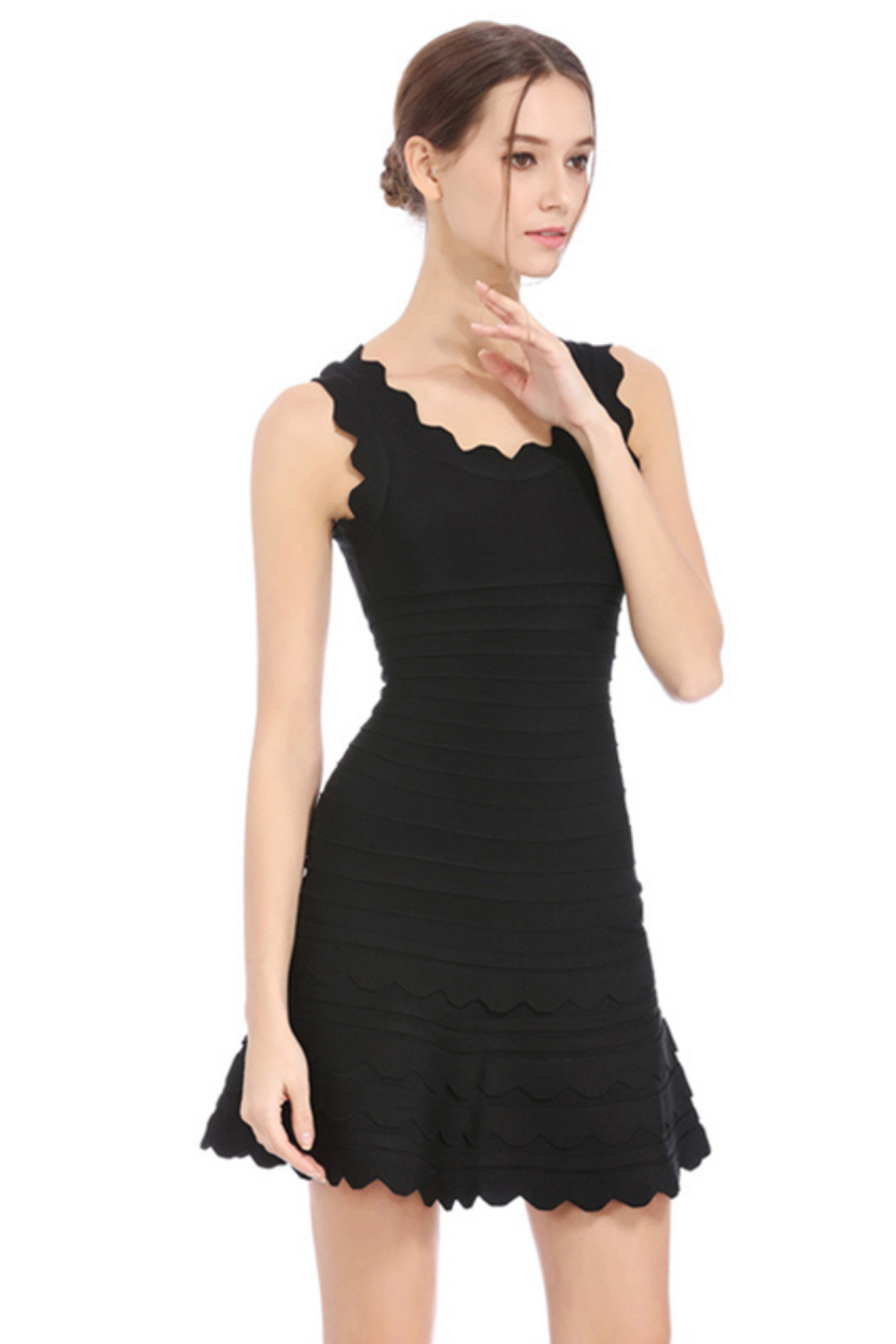 Violeta Layered A-Line Bodycon Dress