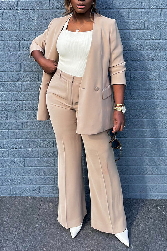 Classic 3/4 Length Sleeve Blazer & Pants Set