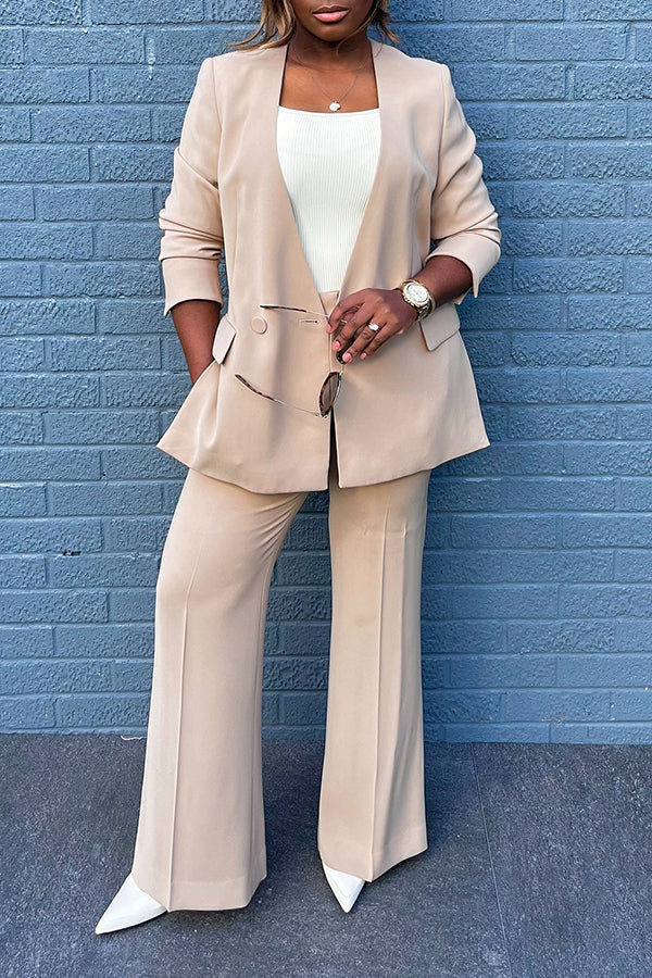 Classic 3/4 Length Sleeve Blazer & Pants Set